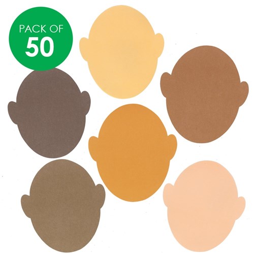 Paper Faces - Multicultural - Pack of 50
