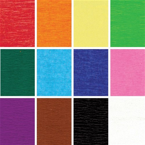 Crepe Streamers - Assorted - Set of 12 Colours