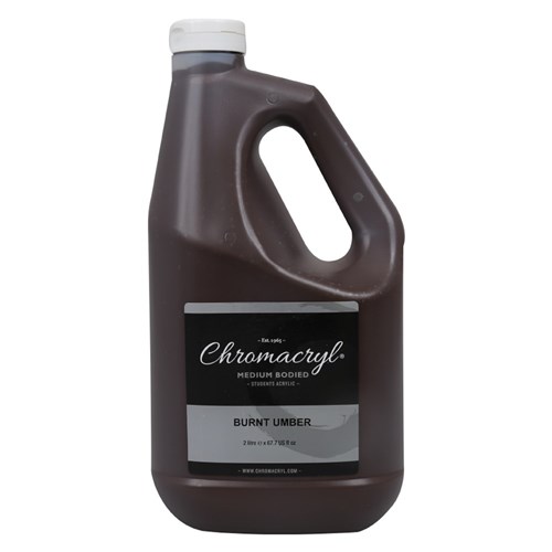 Chromacryl Student Acrylic Paint - Burnt Umber - 2L