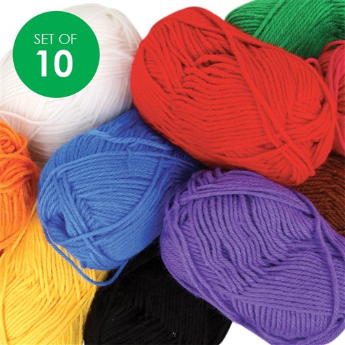 Soft Yarn - 100g - Set of 10 Colours