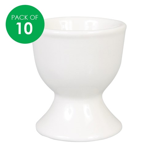 Porcelain Egg Cups - Pack of 10