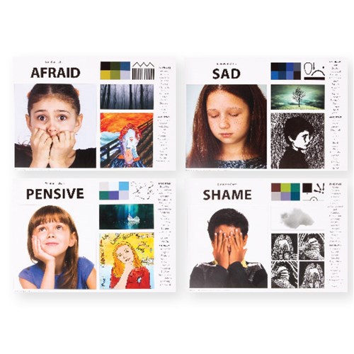 Emotions Art & Language Charts - A3 - Pack of 16