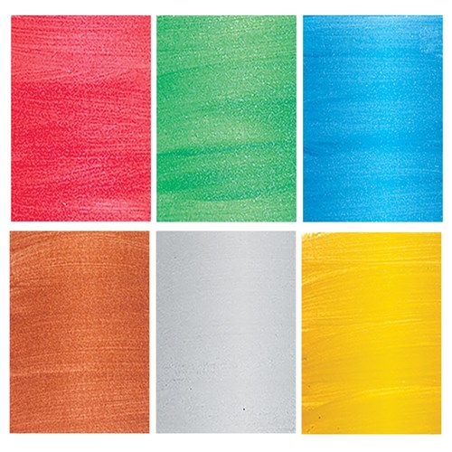 EC Liquitemp Metallic Paint - 500ml - Set of 6 Colours