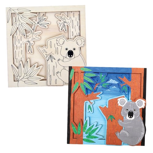 Wooden Layered Picture - Koala - Each