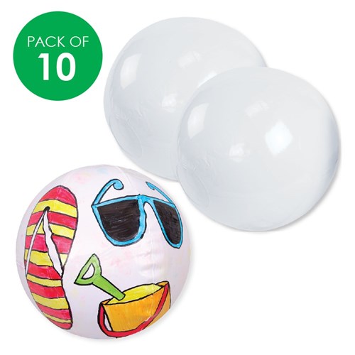 Design Your Own Inflatable Balls - Small - Pack of 10