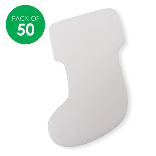 Colour Diffusing Stocking Shapes - Pack of 50