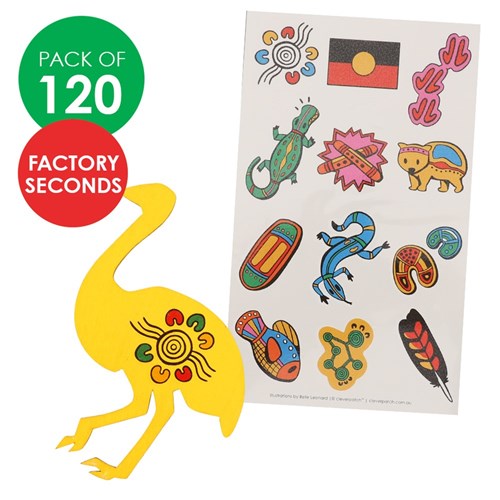 FACTORY SECONDS Indigenous Designed Tattoos - Pack of 120