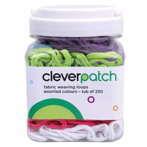 Fabric Weaving Loops - Assorted Colours - Tub of 230