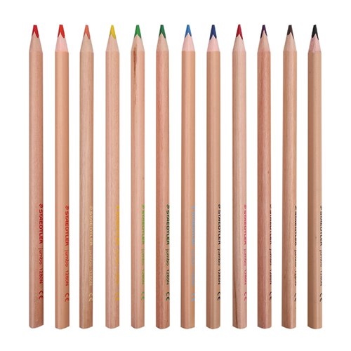 Staedtler Jumbo Triangular Coloured Pencils Deskpack - Pack of 72