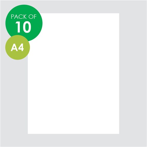 Rainbow Surface Board - A4 - White - Pack of 10