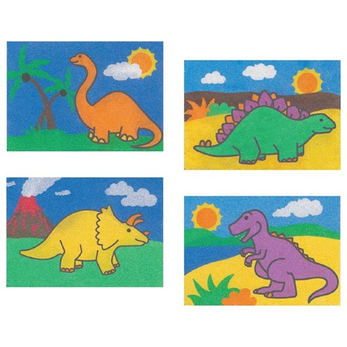 Dinosaur Sand Art